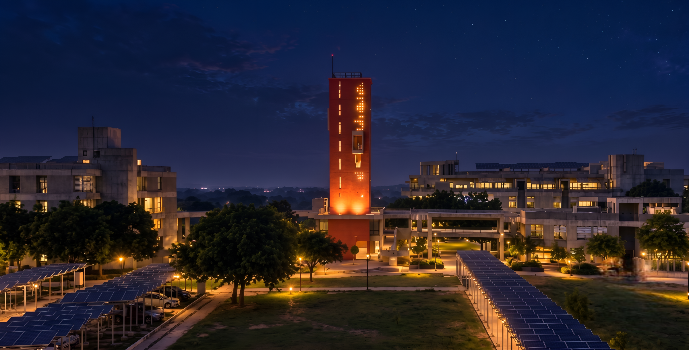 IIT Gandhinagar Campus Night
